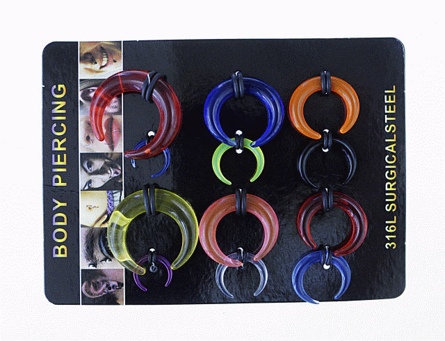 Kolczyki piercing (12 szt.)