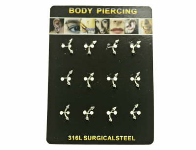 Kolczyki piercing (12 szt.)