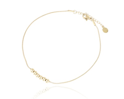 Bransoleta na nogę z kuleczkami