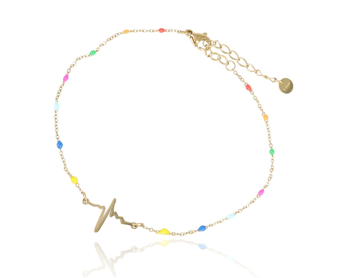 Bransoleta na nogę kolorowa