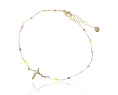 Bransoleta na nogę kolorowa