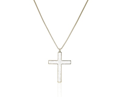 Naszyjnik duży krzyż