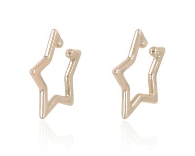 Kolczyki nausznice gwiazdy