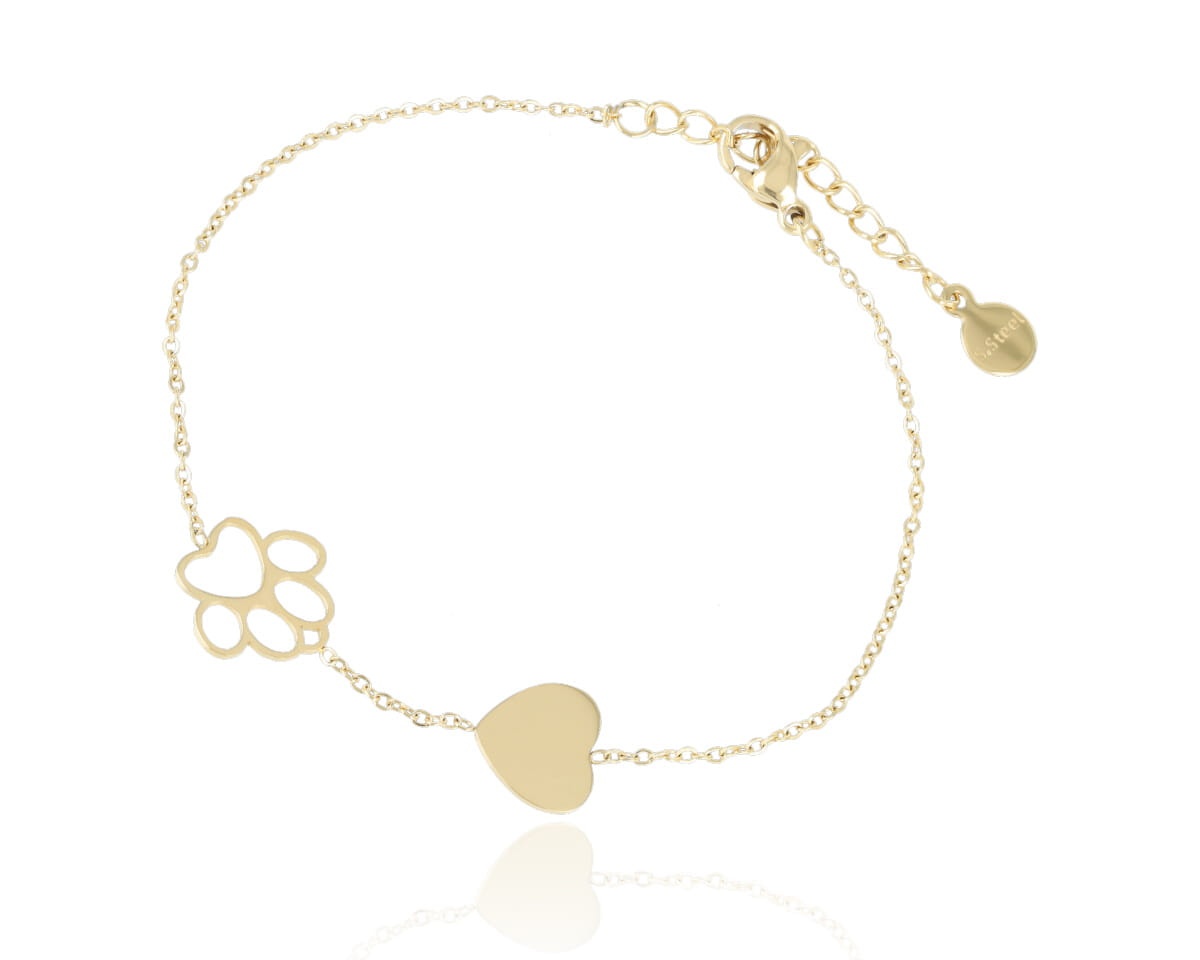 Bransoleta łapa serce