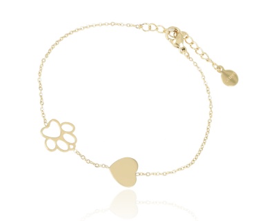 Bransoleta łapa serce