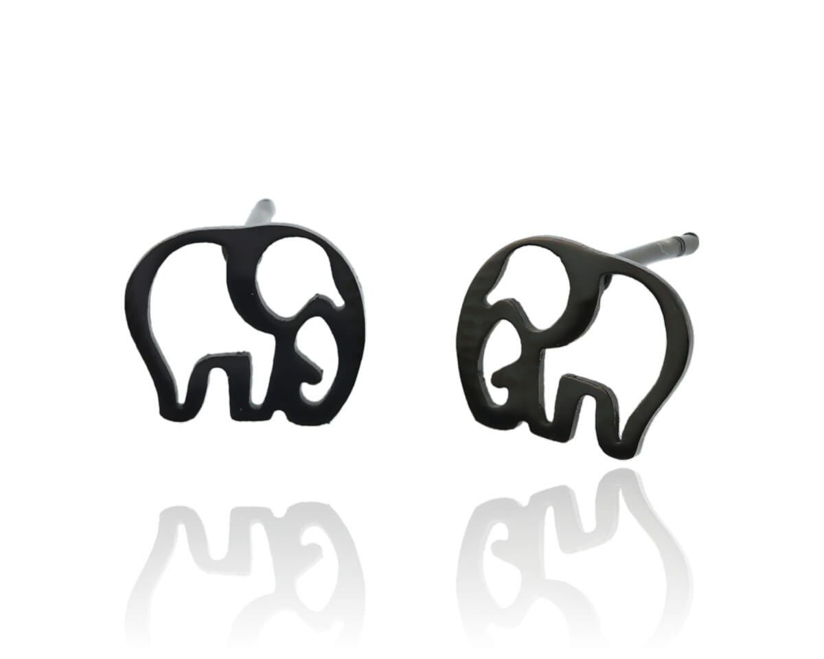 Kolczyki słonie puste