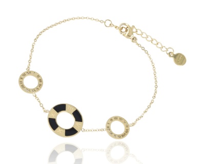 Bransoleta z trzema kółkami