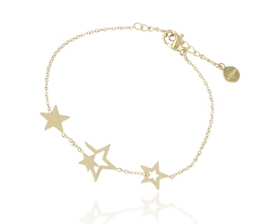 Bransoleta celebrytka z gwiazdami 