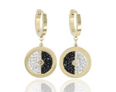 Kolczyki koła pół na pół