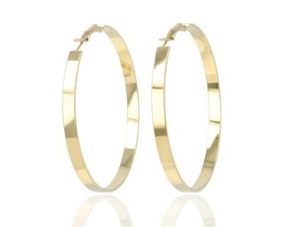 Kolczyki koła płaskie (6 cm)