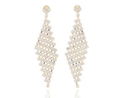 Kolczyki duże romby