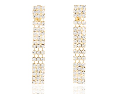 Klipsy cyrkonie przerywane