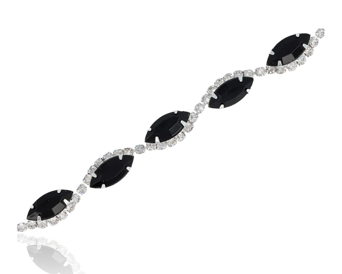 Bransoleta cyrkoniowe łezki duże