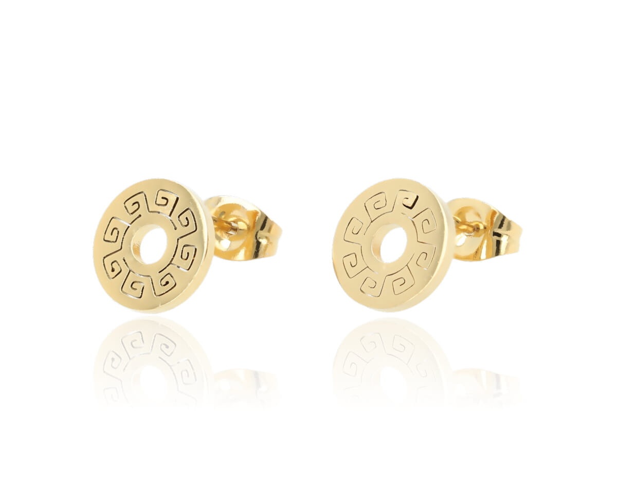 Kolczyki ringi z grawerem