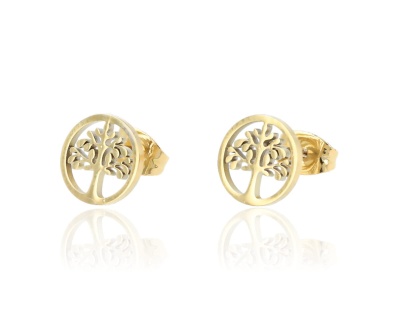 Kolczyki drzewko szczęścia w ringu