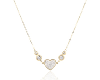 Naszyjnik oczka z sercem