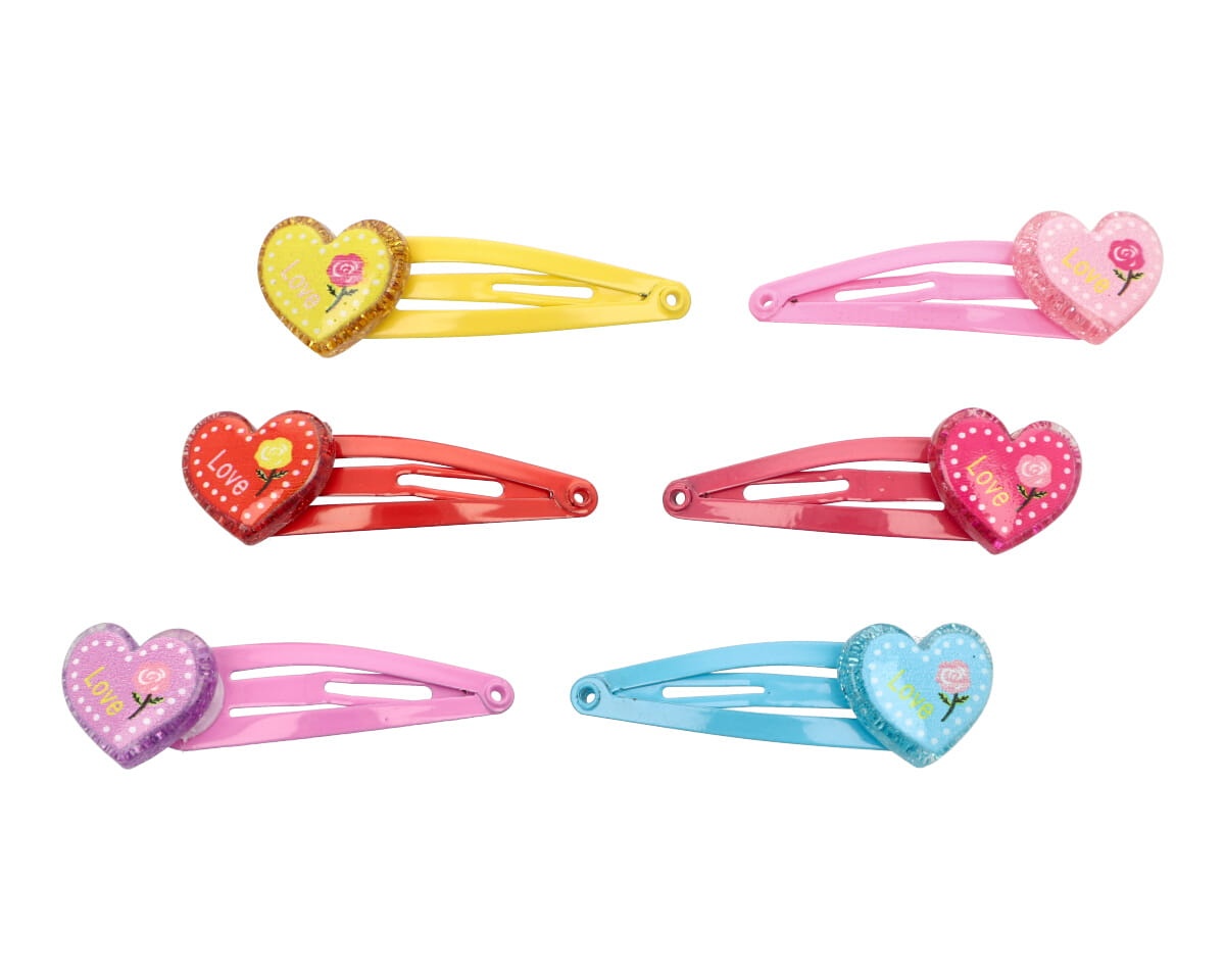 Spinka do włosów serce (12 szt.)