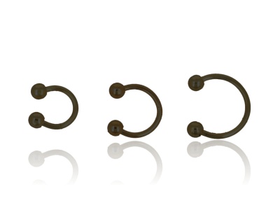 Kolczyki piercing podkowa (12 szt.)