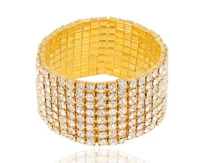 Bransoleta 8 rzędów, średnia cyrkonia