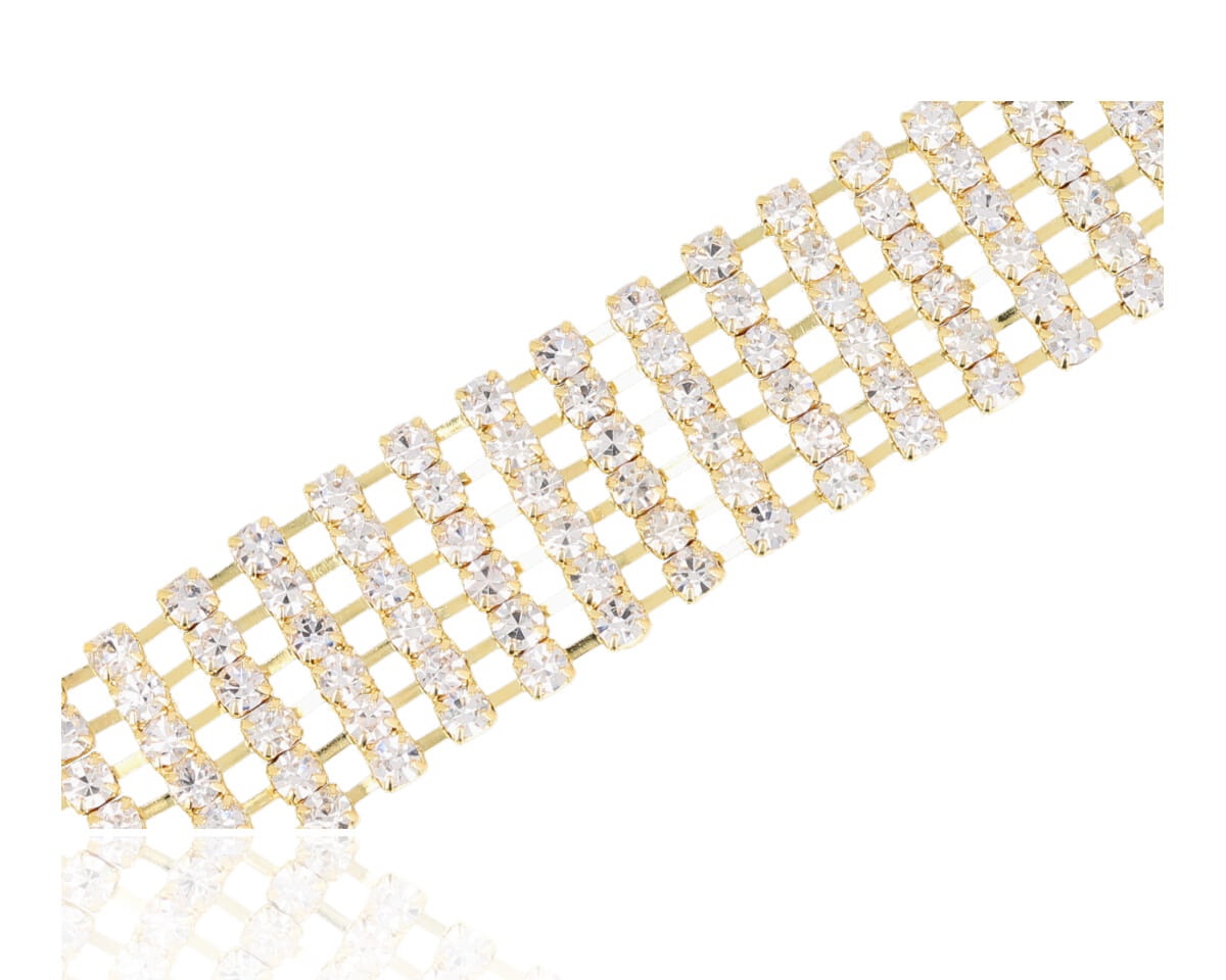 Bransoleta 6rzędów, średnia cyrkonia