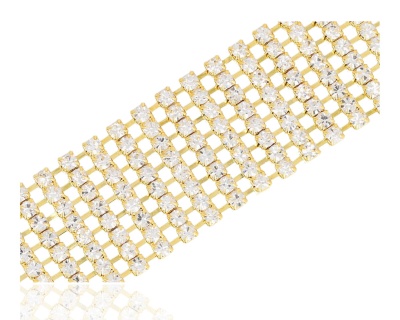 Bransoleta 8 rzędów, średnia cyrkonia