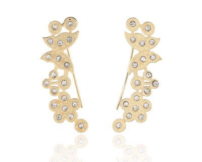 Kolczyki motyle kwiaty