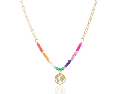 Naszyjnik koraliki kolor