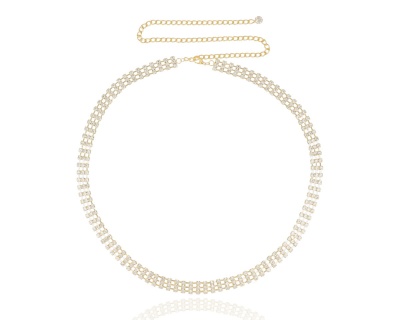 Pasek 3 rzędy średnia cyrkonia