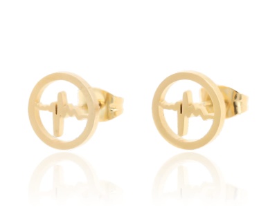 Kolczyki linia życia w kółku