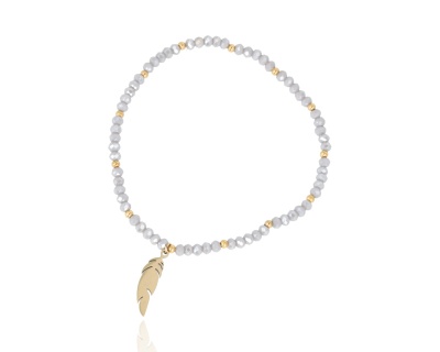 Bransoleta kryształ piórko (2 mm)
