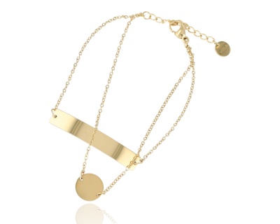 Bransoleta podwójny łańcuszek 