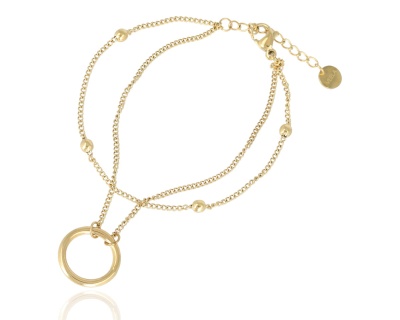 Bransoleta podwójny łańcuszek