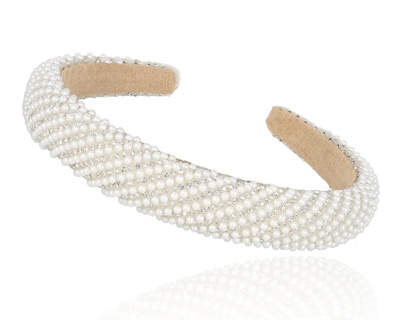 Opaska perłowa z cyrkoniami