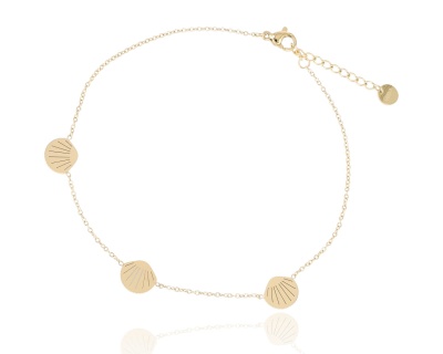 Bransoleta na nogę muszle