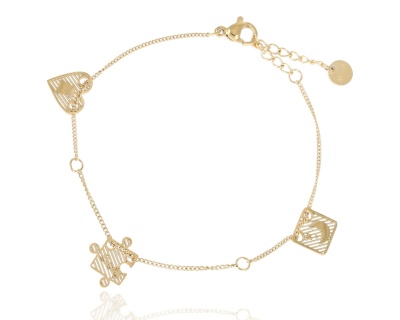 Bransoleta celebrytka ażur