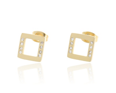 Kolczyki kwadrat pusty