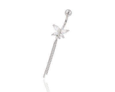 Kolczyk piercing motyl 