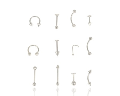 Kolczyki piercing (36 szt.)