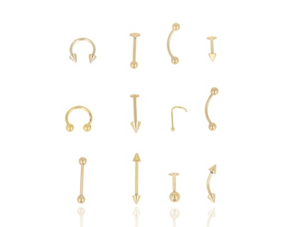 Kolczyki piercing (36 szt.)