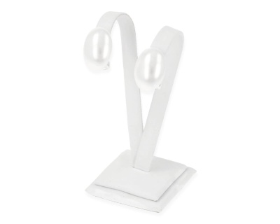 Klipsy biała perła 