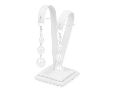 Kolczyki perła biała