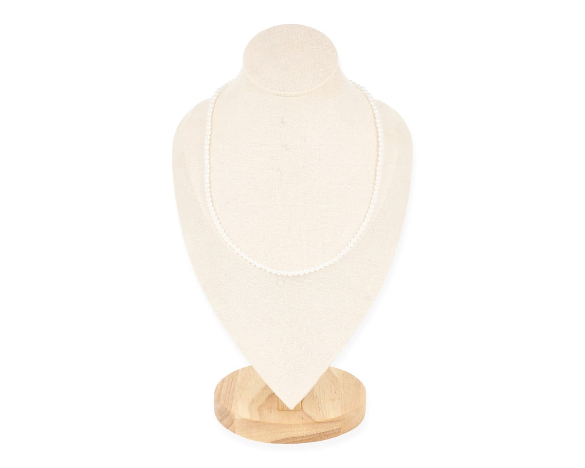 Naszyjnik biała perła 50 cm/4 mm