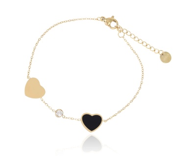 Bransoleta czarne serce