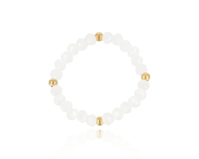 Pierścionek koralik szlifowany