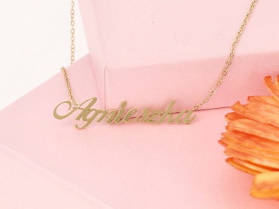 Naszyjnik imię AGNIESZKA