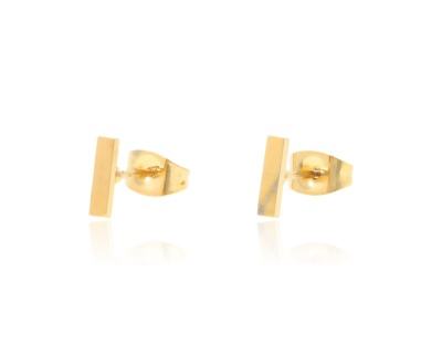 Kolczyki prostokąt 6 mm