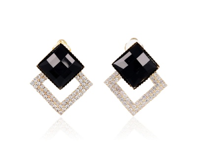 Klipsy romby z cyrkoniami