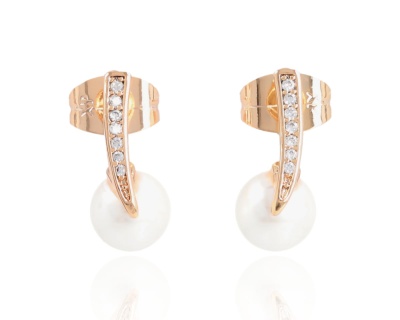 Kolczyki perły na pałąku