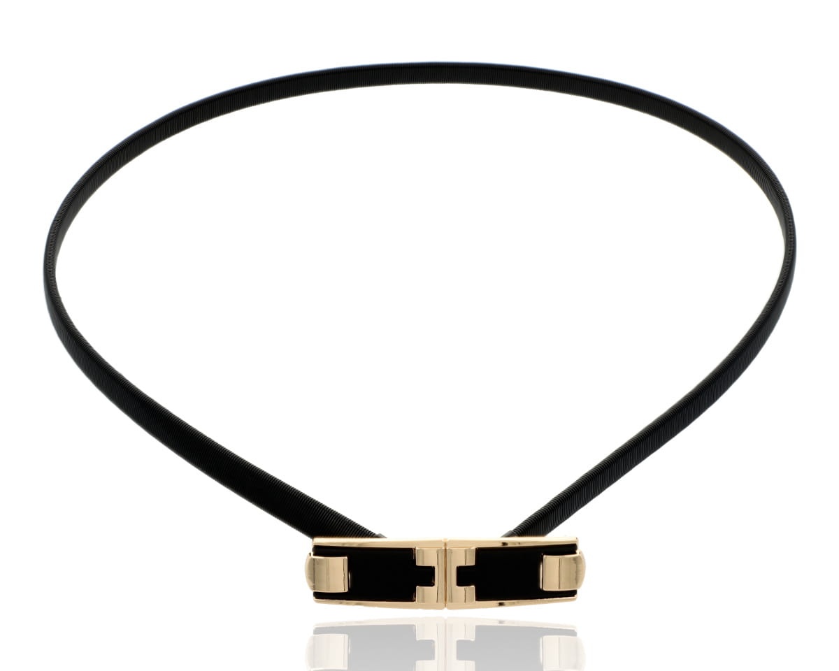 Pasek czarny sprężyna 