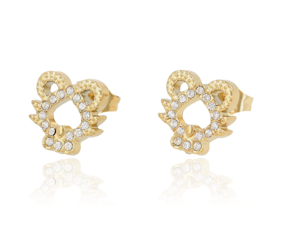 Kolczyki  myszka z cyrkoniami